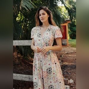 Christy Dawn Daisy Patchwork Dress Medium